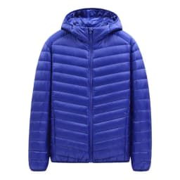 Snow-ready Down Parka Men's Lightweight Down Coat with Hood Warm Winter Jacket for Cold Weather Windproof Long Sleeve Outerwear