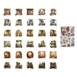 46pcs/30pcs/box Cute Strawberry Fresh Fruit Plants Florals Coffee Theme Magician Diary Journaling DIY Creative Seal Stickers