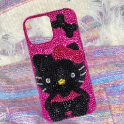Rhinestone Bling Crystal Phone Case Chain for IPhone17 16 12 13 14 15Pro Max X Xs XR 7 8 Plus SE 2 3 10 Transparent Bumper Cover