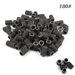 1000pcs Nail Sanding Bands Nail Drill Bit Caps Accessories for Manicure Gel Polish Removing Manicure Tool 80# 120# 180# 240# Set