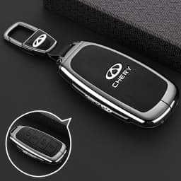 Zinc Alloy Car Key Case for Chery Tiggo 7 Pro 8 9 2025 2026 Keychain Remote Cover Bag Shell Housing Ring Holder Fob Accessories