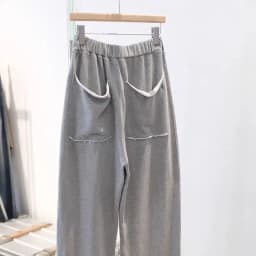 Autumn Gray Wide Leg Pants Women Casual Elastic Waist Loose Versatile Fringed Sweatpants Fashion Pockets Pleated Trousers A151