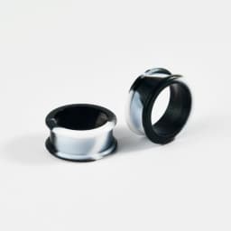 1Pair Size 8mm-38mm Marble Color Silicone Ear Tunnel Plugs Gauge Thick Flared Flesh Expander Piercing Jewelry