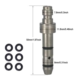 Stainless Steel Filling Probe Quick Charging Adapter Valve 8mm Fill Nipple or 1/8BSPP Thread for High Pressure Air