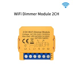 AVATTO WiFi/ZigBee 1/2 Gang Dimmer Light Switch Module,Smart Dimmer Switch Module APP Remote Control For Tuya Alexa Google Home