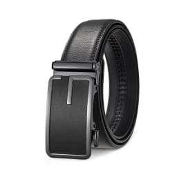 Men’s Luxury Automatic Buckle Belt, High Quality Genuine Leather, Cuttable Black Brown Business Casual Fashion Belt