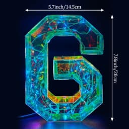 Multicolor Letters LED Night Light Numbers Dual‑Power Light‑Up Battery USB Operated Portable Indoor Decor for Party Wedding Home