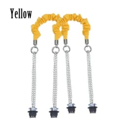 New 1 Pair Long OBag Leather Handles Strap Fold Pleat with Silvery Chain for OBag O Bag DIY Women Shoulder Handbags
