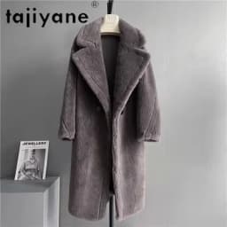 Solid Color Sheep Shearing Jacket Warm Wool Fur Coat Women Korean Fur Jackets Women Tops Casual Mid-length Fur Coats Zm944
