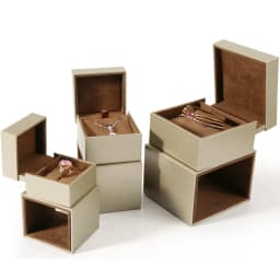 Malposed Wedding Double Ring Pendant Box Exquisite Valentine Day Jewellery Gift Storage Display Package Case