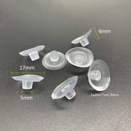 PVC Round Glass Table Top Soft Anti Slip Pads Non Adhesive Bumpers Pad Plastic Suction Pad For Table Glass Top