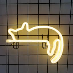 Cute Cat Bedroom Ambient Light, Wall Decoration, Night Light, Holiday Gift, Cute Animal-Themed Ambient Decorative Light, USB or 3*Aa Battery Powered (Batteries Not Included in Shipping)