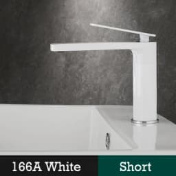 Bathroom White/Gray Bronze Solid Brass Luxury Basin Sink Tall Faucet Single Handle Water Mixer Bath Tap High And Short Style