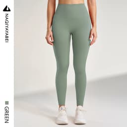 Women's Solid Color Leggings Gym Running Yoga Pants Long Pants High Waisted Tummy Tightening Stretch Sweatpants Seven Colors