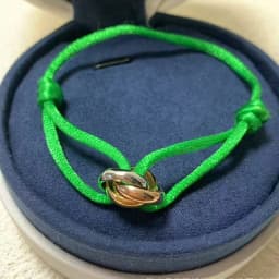 925 Silver Three Ring Tricolor Cross Couple Bracelet. A Holiday Gift with Adjustable Colors and Sizes. Never Fade. Non Allergic