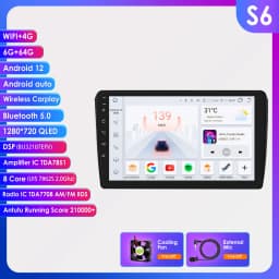 OSSURET CarPlay Android Auto Car Radio For Audi A3 8P 2003 - 2013 Car Multimedia Video Player Navi GPS 2din 4G-LET autoradio RDS