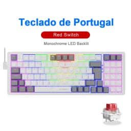 E-YOOSO Z94 USB Mechanical Gaming Keyboard Wired Monochrome LED Backlit Blue Red Switch 94 Key for Compute Laptop PC