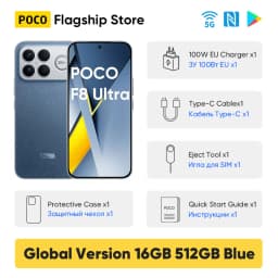 POCO F8 Ultra Global Version Smartphone Snapdragon 8 Elite Gen 5 6.9" Display 6500mAh 100W HyperCharge 50W Wireless NFC