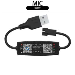 WS2812B WS2811 RGB LED Controller Bluetooth Music Built-in MIC 28Keys Remote Control WS2812 Individually Addressable LED Strip