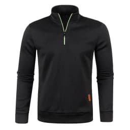 Men's Knitted Sweatshirts Casual Thicker Half Zip Pullovers For Male Hoody Man Solid Color Turtleneck Sweater Coats BSD-ZW118