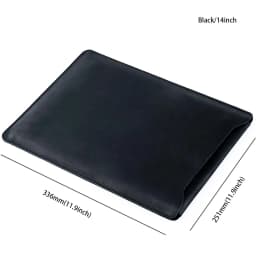 Designer Cowhide Quilted Computer Laptop Cover Custom Leather Laptop Sleeves Bag Case For 12" 13" 14" Macbook Pro