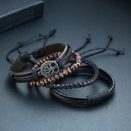 leather bracelet adjust style