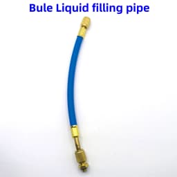 Car A/C Oil/Dye Injector 30Ml 1Oz with Low Side Quick Coupler Adapter 1/4 Air Conditioning Automotive Oiler Injection Syringe