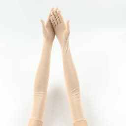 53cm Ultra-Thin Elasticity Tulle Mesh Transparent Gloves Elegant Women Sexy Black Sunscreen Breathable Female Driving Gloves