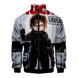 Coats Horror Movie Chucky Stand Collar Jackets Seed of Chucky Sweatshirt Cosplay Costume Long Sleeve Zipper Hoodies