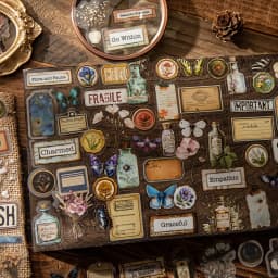 Journal GO 50pcs Vintage Collage Stickers Historical Creative Decorative Stickers for Scrapbook Junk Journal Collage DIY Crafts