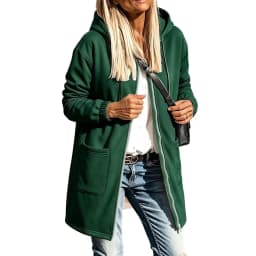 Long Zip Up Hoodie Women Fall Casual Oversized Hooded Sweatshirts Be Still Hoodies for Women
