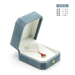 Octagonal Floral Jewelry Box Light Blue Velvet Lined Ring Holder Bracelet Necklace Organizer Gift Box for Wedding Proposal