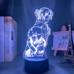 Anime Light Attack on Titan 4 Eren Yeager Figure for Bedroom Decor Night Light Kids Birthday Gift Shingeki No Kyojin 3d Lamp AOT