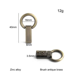 10/30/100PCS Metal Leaf Shape Bag Anchor D-ring For DIY Leather Shoulder Handbag Straps Hanger Hooks Connector Clips Accessories