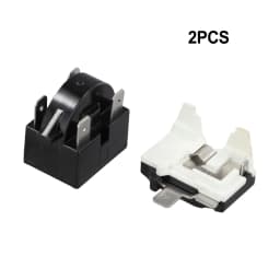1 Set Refrigerator PTC Starter Relay Replacement Compressor Overload Protector For Mini Fridges Coolers Easy To Install
