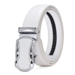 Men Genuine Leather Belts Metal Automatic Buckle Luxury Brand High Quality Belts for Men Famous Business Male Waistband 3.5cm