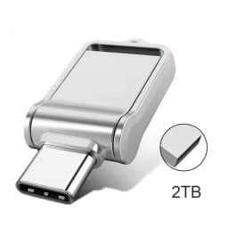 Lenovo Flash Drive 2TB High-Speed USB 3.2 Type-C OTG Metal Pen Drive 2TB Portable Memory USB Stick For Computer Data Storage