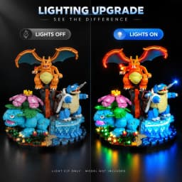 HPROSPER 5V LED Light (No Model) For LEGO 72153 Venusaur, Charizard and Blastoise Decorative lights With battery box