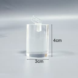 Clear Acrylic Ring Holder Display Stands Jewelry Organizer with Clips Joyeros Organizador De Joyas Packaging Storage Props Riser