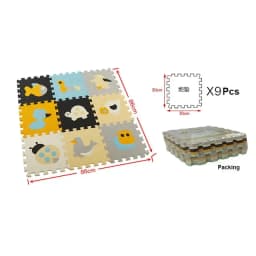 30*30*1cm Cartoon Animal Pattern Play Mats Puzzles EVA Foam Floor Pad For Children Baby Play Gym Crawling Mats Toddler Carpet
