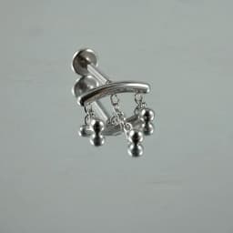 1PC-5PCS Surgical Steel Ear Cartilage Drop Chain Lip Studs Gold/Silver Labret Tragus Helix Earring Daith Lobe Piercing Jewelry