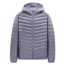 Snow-ready Down Parka Men's Lightweight Down Coat with Hood Warm Winter Jacket for Cold Weather Windproof Long Sleeve Outerwear