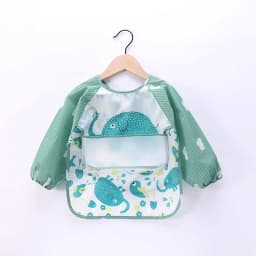 Waterproof EVA Full Sleeve Baby Bibs Children Apron Long Sleeve Feeding Smock Kids Eating Breastplate Infant Scarf Clothing