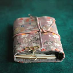 Luxury Fabric Design A6 A5 Loose-leaf Notebooks Journals Spiral Binder Diary Notebook Agenda Planner 90sheets School Stationery