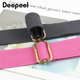 Deepeel 38mm Canvas Webbing Adjustable Bag Strap 80-140cm Handbag Shoulder Straps with Buckle Crossbody Bags Replace Accessories