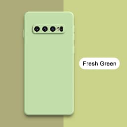 Original Square Liquid Silicone Case for Samsung Galaxy S8 S9 S10 Plus S10E Soft Candy Back Cover S8Plus S9Plus S10Plus E Fundas