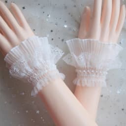 Gothic Retro Black Detachable Sleeve Fake Cuffs Multi Layer Lace Patchwork Princess Sweater Decorative Wristband Dropshipping