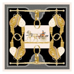 POBING Twill Silk Square Scarf Animals Print Women Scarves Wrap Giraffe Neckerchief Spanish Foulards cachecol Large Bandana
