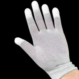 Nylon-Carbon Anti-static Gloves Tool PU Finger Coating White Working Gloves ESD Non-slip Safety Work Gloves Electronic