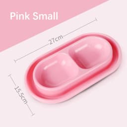 Pet Double Rice Bowl Sturdy Durable Ant Resistant Stray Cat Feeding Safe Odourless Outdoor Rainproof Waterproof Food Bowl